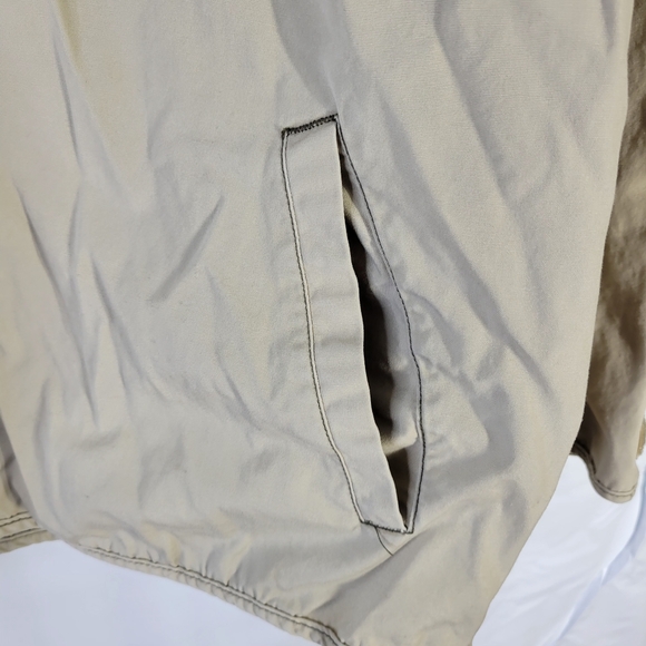 Mens Kavu Jacket Khaki 1/2 Zip Side Zippers Size Large Cotton - Picture 3 of 12